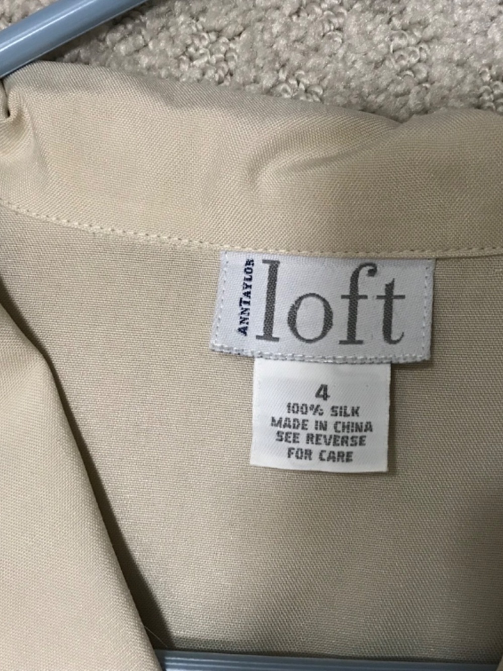 Ann Taylor Loft Silk Dress Shirt - Picture 3 of 3